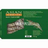 8/12 BLACK TIGER SHRIMP W/ HEAD AND SHELL QUICK-FROZEN 1KG ASIANCHOICE